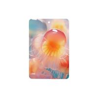 Phayah Gelatin Dessert Pattern Lavender Scent Car Aroma Rectangle Hanging Fragrance Tablet Car Interior Fragrance Freshener 6p