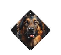Phayah German Shepherd Pattern Lavender Scent Car Air Freshener Square Card Hanging Hanging Scented Card 6 Pcs For Cars Closet Drawer