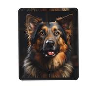 PHAYAH German Shepherd Pattern Mouse Pad Waterproof Surface & Non-Slip Rubber Base with Stitched Edges Gaming Mouse Mat for Laptop 7 X 8.6 in
