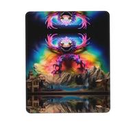 PHAYAH Giant Crab On Mountain Pattern Mouse Pads, Portable Wireless Mouse Pad, Non-Slip Rubber Base Laptop Mousepad Smooth Surface for Office & Travel 8.3 X 10.3 in