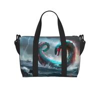 Phayah Giant Snake In The Sea Crossbody Travel Bag Overnighter Duffel Bags Carry On Size Ideal For School Or Overnight Travel Bag