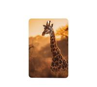 Phayah Giraffe Pattern Lavender Scent Car Aroma Rectangle Hanging Fragrance Tablet Car Interior Fragrance Freshener 4p