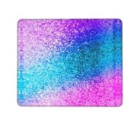 PHAYAH Glitter Sequin Spot Pattern Mouse Pad With Non Slip Rubber Base Gaming With Stitched Edge, Mousepad For Laptop, Computer, Office 7.9 X 9.5 In