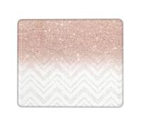 Phayah Glittery Pretty Pattern Pattern Mouse Pad with Anti-Fray Stitching with Non-Slip Rubber Base, Gaming Mouse Mat for Laptop, Office & Home 7 X 8.6 in