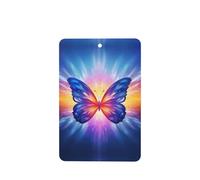 Phayah Glowing Butterfly Pattern Lavender Scent Car Air Freshener Rectangle Card Hanging Hanging Scented Card 6 Pcs For Cars Closet Shoe