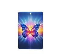Phayah Glowing Butterfly Pattern Lavender Scent Car Air Freshener Rectangle Card Hanging Hanging Scented Card 4 Pcs For Cars Closet Shoe