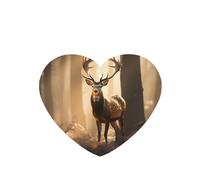 Phayah Glowing Deer In The Forest Pattern Lavender Scent Car Air Freshener Heart Shape Card Hanging Hanging Scented Card 6 Pcs For Cars Closet Shoe