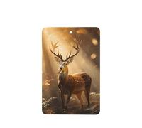 Phayah Glowing Deer Pattern Lavender Scent Car Air Freshener Rectangle Card Hanging Hanging Scented Card 4 Pcs For Cars Closet Shoe