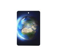 Phayah Glowing Earth Pattern Lavender Scent Car Air Freshener Rectangle Card Hanging Hanging Scented Card 4 Pcs For Cars Closet Drawer Eliminate