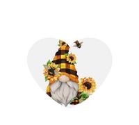 Phayah Gnome Bee Yellow Floral Pattern Lavender Scent Car Air Freshener Heart Shape Card Hanging Hanging Scented Card 4 Pcs For Cars Closet Shoe
