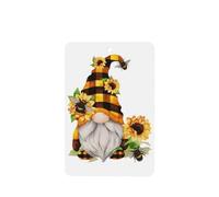 Phayah Gnome Bee Yellow Floral Pattern Lavender Scent Car Air Freshener Rectangle Card Hanging Hanging Scented Card 4 Pcs For Cars Closet Shoe