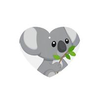 Phayah Green Leaf Koala Pattern Lavender Scent Car Air Freshener Heart Shape Card Hanging Hanging Scented Card 6 Pcs For Cars Closet Drawer Eliminate