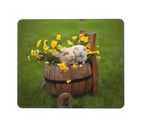 Phayah Guinea Pigs Pattern Mouse Pads, Portable Wireless Mouse Pad, Non-Slip Rubber Base Laptop Mousepad Smooth Surface for Office & Travel 10 X 12 Inch