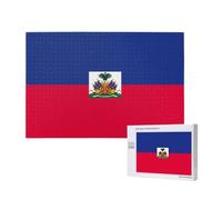 Phayah Haitian Flag Puzzles 1000 Piece for Jigsaw Puzzle Wooden Puzzle Forfamily Friend Home Decor Wall Art 29.5 X 19.7 in