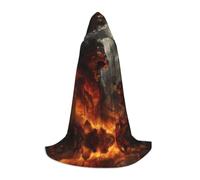 Phayah Halloween Witch Witchcraft Robe Cape Christmas Hoodedie | Battle Monster Pattern Cloak Cosplay Masquerade Party Dress Gift Costume Dance Comic Convention