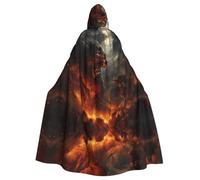 PHAYAH Halloween Witch Witchcraft Robe Cape Christmas Hoodedie | Battle Monster Pattern Cloak Cosplay Masquerade Party Dress Gift Costume Dance Comic Convention