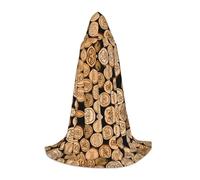 Phayah Halloween Witch Witchcraft Robe Cape Christmas Hoodedie | Wine Bottle Stopper With Vintage Pattern Cloak Cosplay Masquerade Party Dress Gift Costume Dance Comic Convention