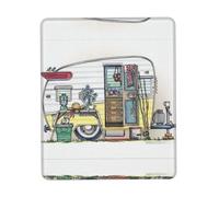 Phayah Happy Campers Pattern Mouse Pad with Anti-Fray Stitching with Non-Slip Rubber Base, Gaming Mouse Mat for Laptop, Office & Home 10 X 12 Inch