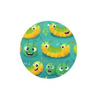Phayah Happy Caterpillar Pattern Lavender Scent Car Air Freshener Round Shape Card Hanging Hanging Scented Card 6 Pcs For Cars Closet Shoe