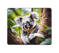 PHAYAH Happy Cute Koala Pattern Mouse Pads, Portable Wireless Mouse Pad, Non-Slip Rubber Base Laptop Mousepad Smooth Surface for Office & Travel 7.9 X 9.5 in