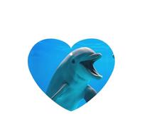 Phayah Happy Dolphin Pattern Lavender Scent Car Air Freshener Heart Shape Card Hanging Hanging Scented Card 6 Pcs For Cars Closet Drawer Eliminate
