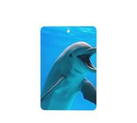 Phayah Happy Dolphin Pattern Lavender Scent Car Air Freshener Rectangle Card Hanging Hanging Scented Card 6 Pcs For Cars Closet Drawer Eliminate