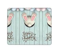 Phayah Happy Easter Eggs Bunny Tail Pattern Mouse Pads, Portable Wireless Mouse Pad, Non-Slip Rubber Base Laptop Mousepad Smooth Surface for Office & Travel 7 X 8.6 in