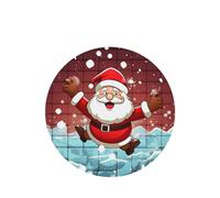 Phayah Happy Santa Pattern Lavender Scent Car Air Freshener Round Shape Card Hanging Hanging Scented Card 4 Pcs For Cars Closet Shoe
