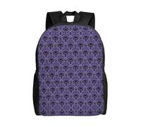 PHAYAH Haunted Mansion Pattern Casual Shoulders Classical Basic Travel Backpack Travel And Outdoor Activities