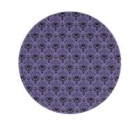 PHAYAH Haunted Mansion Pattern Round Mouse Pad For Desk Wireless Mouse Laptop Gaming Computer Travel Work Office Supplies 7.9 X 7.9 In