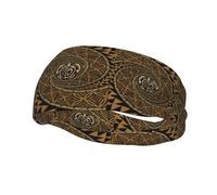 PHAYAH Hawaiian Tapa Honu Turtle pattern Sports headband suitable for running yoga basketball elastic moisture band