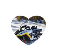 Phayah Heart Shape Car Air Fresheners Cards 4 Pcs Advanced Snowmobile Pattern Auto Aromatherapy Tablets Hanging Scented Card - Lavender Scent
