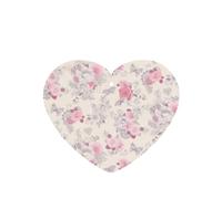 Phayah Heart Shape Car Air Fresheners Cards 4 Pcs Beautiful Vintage Pink Flower Pattern Auto Aromatherapy Tablets Hanging Scented Card - Lavender Scent