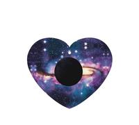 Phayah Heart Shape Car Air Fresheners Cards 4 Pcs Black Planet Pattern Auto Aromatherapy Tablets Hanging Scented Card - Lavender Scent