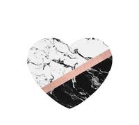 Phayah Heart Shape Car Air Fresheners Cards 4 Pcs Black White Marble Pattern Auto Aromatherapy Tablets Hanging Scented Card - Lavender Scent