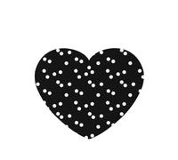 Phayah Heart Shape Car Air Fresheners Cards 4 Pcs Black White Polka Dots Pattern Auto Aromatherapy Tablets Hanging Scented Card - Lavender Scent