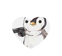 Phayah Heart Shape Car Air Fresheners Cards 4 Pcs Cartoon Penguin Pattern Auto Aromatherapy Tablets Hanging Scented Card - Lavender Scent