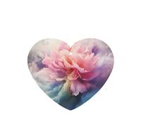 Phayah Heart Shape Car Air Fresheners Cards 4 Pcs Cloud Smoke Flower Pattern Auto Aromatherapy Tablets Hanging Scented Card - Lavender Scent