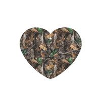 Phayah Heart Shape Car Air Fresheners Cards 4 Pcs Cold Tree Camouflage Pattern Auto Aromatherapy Tablets Hanging Scented Card - Lavender Scent