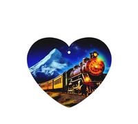 Phayah Heart Shape Car Air Fresheners Cards 4 Pcs Colorful Steam Train Pattern Auto Aromatherapy Tablets Hanging Scented Card - Lavender Scent