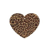 Phayah Heart Shape Car Air Fresheners Cards 4 Pcs Cool Cheetah Leopard Pattern Auto Aromatherapy Tablets Hanging Scented Card - Lavender Scent