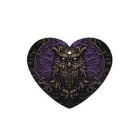 Phayah Heart Shape Car Air Fresheners Cards 4 Pcs Dark Lords Pattern Auto Aromatherapy Tablets Hanging Scented Card - Lavender Scent
