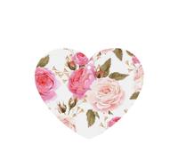 Phayah Heart Shape Car Air Fresheners Cards 4 Pcs Floral Flower Rose Pink Pattern Auto Aromatherapy Tablets Hanging Scented Card - Lavender Scent