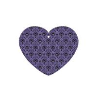 Phayah Heart Shape Car Air Fresheners Cards 4 Pcs Haunted Mansion Pattern Auto Aromatherapy Tablets Hanging Scented Card - Lavender Scent