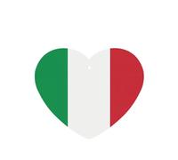 Phayah Heart Shape Car Air Fresheners Cards 4 Pcs Italy Flag Pattern Auto Aromatherapy Tablets Hanging Scented Card - Lavender Scent