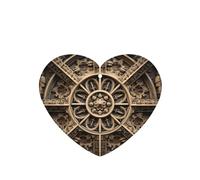 Phayah Heart Shape Car Air Fresheners Cards 4 Pcs Patterned Building Pattern Auto Aromatherapy Tablets Hanging Scented Card - Lavender Scent