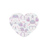 Phayah Heart Shape Car Air Fresheners Cards 4 Pcs Pink Hedgehog Pattern Auto Aromatherapy Tablets Hanging Scented Card - Lavender Scent