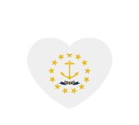 Phayah Heart Shape Car Air Fresheners Cards 4 Pcs Rhode Island State Flag Pattern Auto Aromatherapy Tablets Hanging Scented Card - Lavender Scent