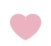 Phayah Heart Shape Car Air Fresheners Cards 4 Pcs Solid Color Pink Pattern Auto Aromatherapy Tablets Hanging Scented Card - Lavender Scent