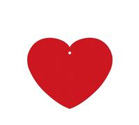 Phayah Heart Shape Car Air Fresheners Cards 4 Pcs Solid Color Red Pattern Auto Aromatherapy Tablets Hanging Scented Card - Lavender Scent